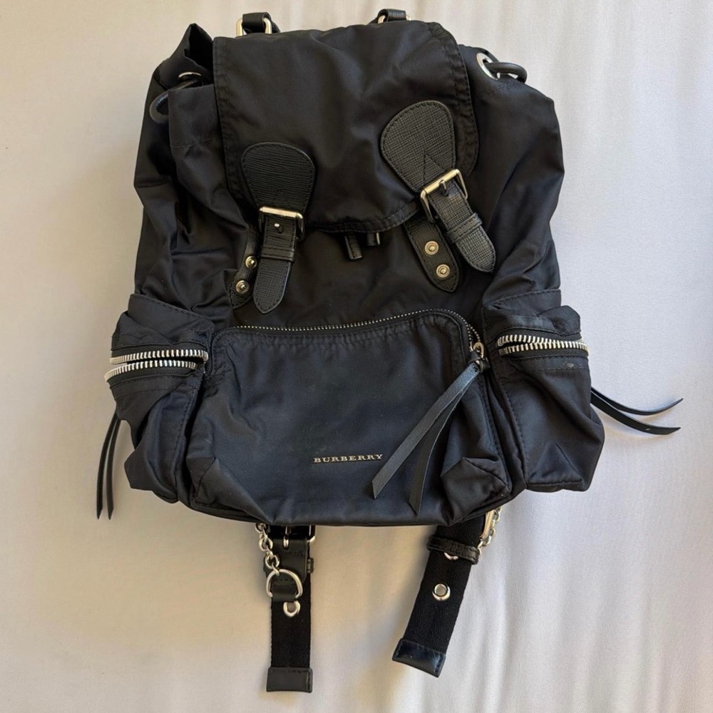 Burberry Black Medium Backpack Authentic - image 1